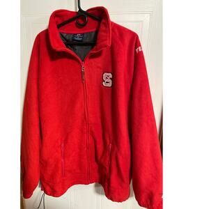 Pro Player NC State Wolfpack Jacket Men’s XL Red Full Zip Up Fleece